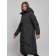 Coat insulated winter female, size 48, black color