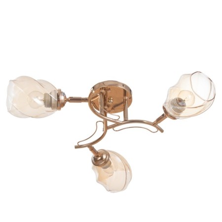 LUSTER "LOIS" 3x40W E27 gold 50x50x22cm-3