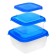 A set of food containers "Light", 3 pcs: 460 ml, 950 ml, 1.5 l, color mix
