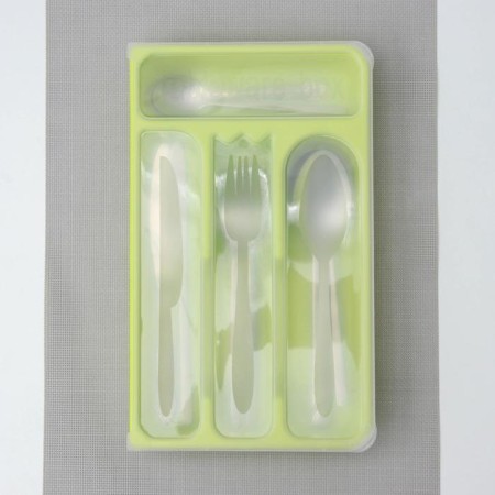Tray for cutlery with a lid of a share, 30 × 18 × 4.5 cm, color mix-4