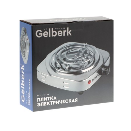 Electric tile Gelberk GL-110, 1000 W, 1 burner, silver-4