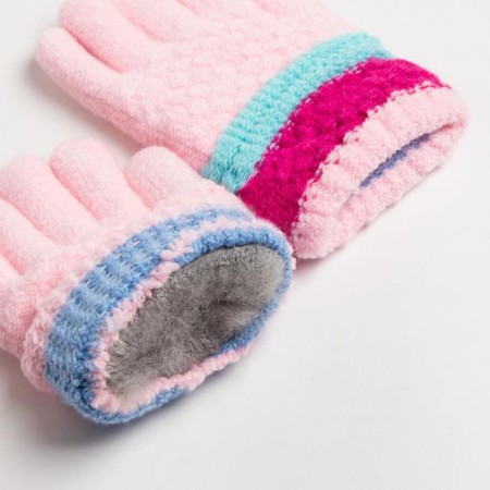 Children's gloves minku colored, col. Light pink, 15 rr (15 cm)-2