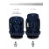 AMAROBABY BRILIANT, ISOFIX fastening, class D, group 0+/1/2/3 (0-36 kg), blue color, blue