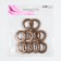 Curtains, D = 3.4/5.5 cm, 10 pcs, Copper color