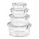A set of food containers Hobbylife Trend, 4 pcs, color mix