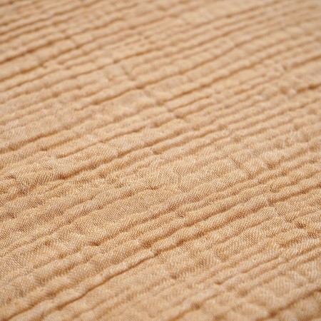 Bilateral veil of muslin color Essential ocher, size 180x250 cm-6