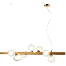 Shardin 8xg9 LED 100x28x32-150 cm lamp, bronze color