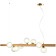 Shardin 8xg9 LED 100x28x32-150 cm lamp, bronze color