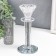 Glass of glass on1 candle "Pattern bud" on the leg D = 2 and 4 cm 7.7x7.7x17 cm