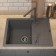Quartz-quartz kitchen up-up-quartz upd-03, rectangular, color 03 gray