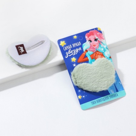 Hair hair clip fluffy "The brightest star", 5 x 4 cm-2