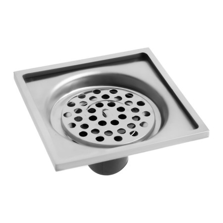 Zein gap, 100x100 mm, vertical, d = 32 mm, stainless steel, chrome-5