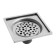 Zein gap, 100x100 mm, vertical, d = 32 mm, stainless steel, chrome