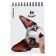 Notepad on spirals A6, 80 sheets, cage, erichkruuse "cats", cardboard cover, offset unit, 100%whiteness, mix