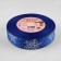 Republic tape with embossing "Figure snowflakes", 25 mm, 23 ± 1 m, blue color/silver No. 040