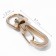 Metal carbine, 37 × 13 mm / 9.5 × 1.8 mm, 5 pcs, gold color