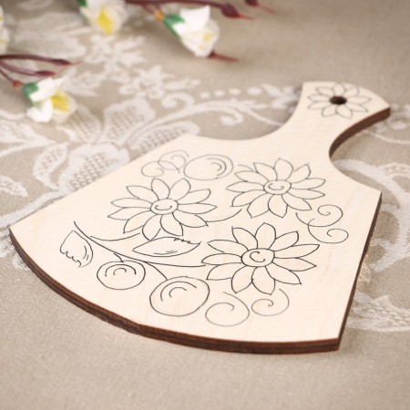 Cutting board 17.5x13.5 cm, with a contour-1
