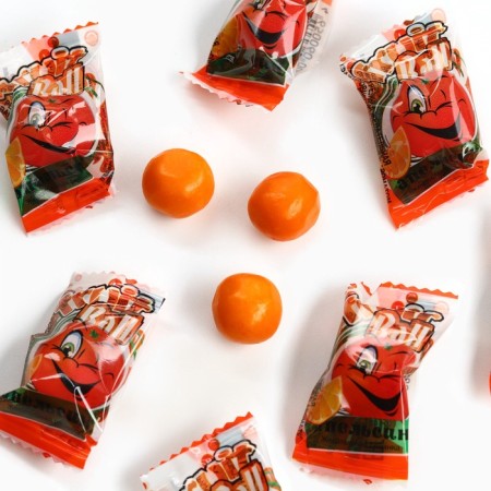 Chewing gum "New Year's Post" with filling and aroma of orange, 50 g.-1