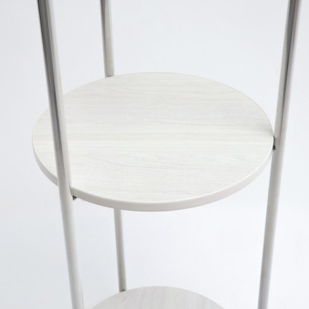 Laksi Flowers stand Gloris, 360x360x1110, chrome/Yasen white-2