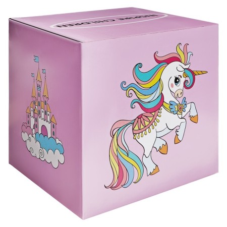 Drawing set, with coloring, pink-22