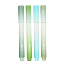 A set of markers-textbooks 4 pieces/4 colors, pastel blue-green gradient
