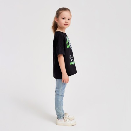 T -shirt Children's Minaku Bright, black color, height 152-7