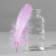 A set of feathers of the goose 13-18 cm, 20 pcs, light lilac