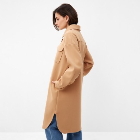 Jacket elongated female minku beige color, rr 44-4