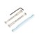 Lockland 002 handles on the bar, m/o 55 mm, color satin nickel
