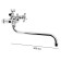Accoona A7576 bath mixer, two -wound, brass, chrome