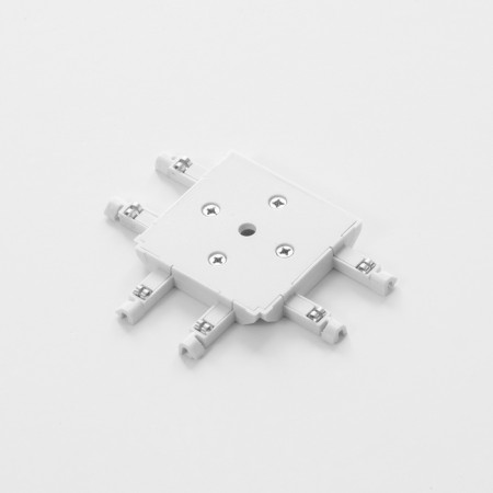 Connector SLIM "T-shaped" 4-filled white 0.7x4x2cm-4