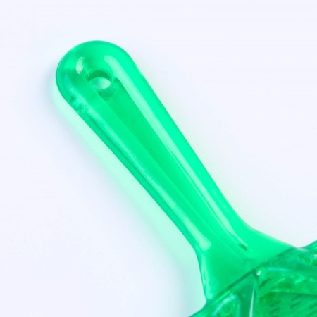 Pucupors "Simple" with a transparent handle, with drops, 9.5 x 13.8 cm, green-3