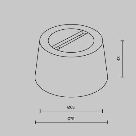 Components for textile suspension system Technical tra130crduo-b, 7.5x7.5x4.3 cm, black color-3