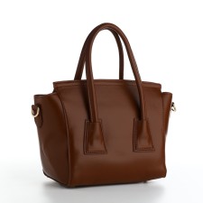 Women's bag with lightning, brown color