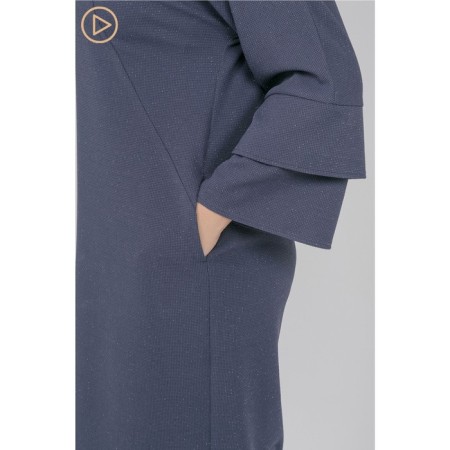 Women's dress, size 54, blue color-6
