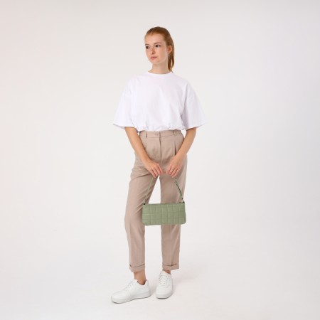Baget bag with zipper, olive color-6
