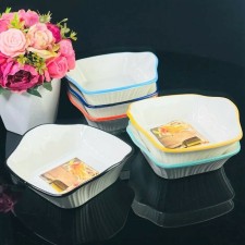Set of Lenardi salad bowls, rectangular, length 18 cm, 6 pcs
