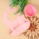 Baby plate on a suction cup, silicone, pink color