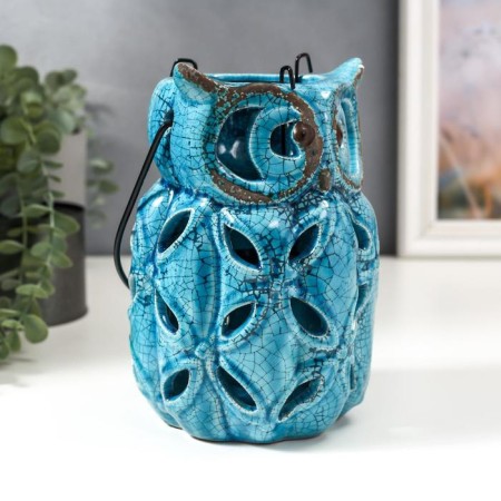 Ceramics candlestick for 1 candle "Obluka-Fonar" 19x13x13 cm-1