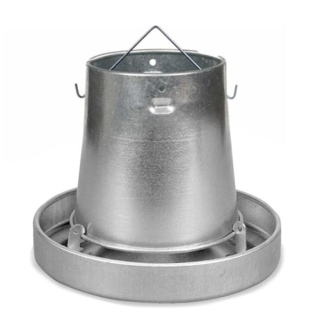 Bunker feeder for poultry for 5 kg, galvanized steel