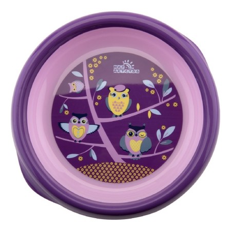 Tarelochka for the second dishes "Owls"/"Raccoon", from 4 months., Mix colors