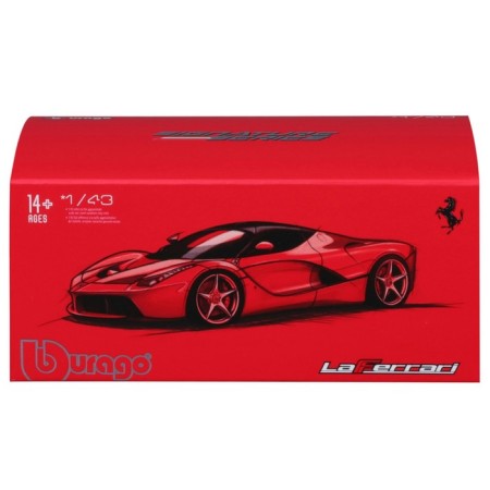 BBURAGO Ferrari Laferrari, Die-Cast, 1:43, Red color-10