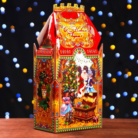 Giving Box "Santa Claus in the castle" 17.8 x 10.8 x 36.5 cm-1
