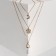 Pendulum pendulum and pentagram, white color in gold, 52 cm
