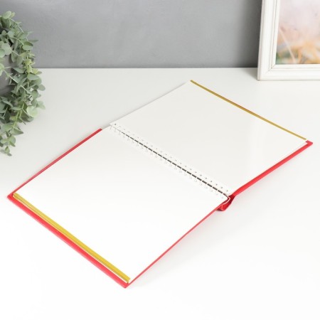 Photo album magnetic on 20 sheets "Classic" red 24x28.5x2.5 cm-2