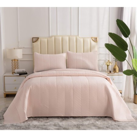 Sofi de Marko "Adonis" bedspread, size 230x250 cm, powder color