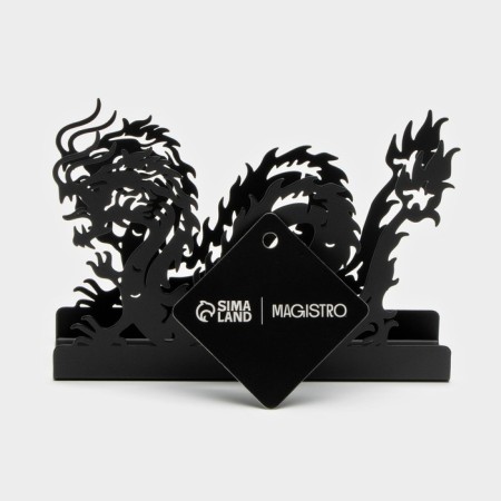 Magistro “Dragon” napkin, 14 × 4 × 9 cm, black color-4