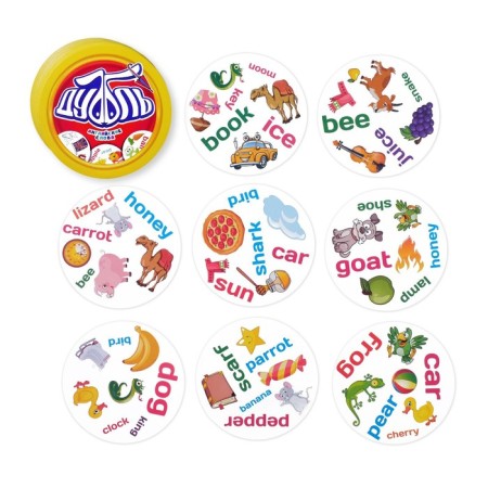 The board game to the reaction and attention "Dubbl. English words ", 55 cards, 5+-2