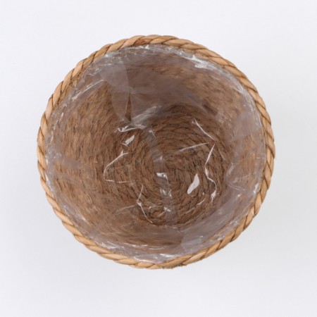 Kashpo wicker "safari", 21.5x21.5x18.8 cm, natural-4