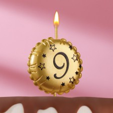 Candle in the cake on the skewer 